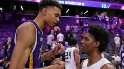 Victor Wembanyama and Scoot Henderson battle for the top pick of the 2023 NBA Draft