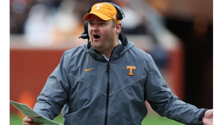 Josh Heupel is the head coach of the Tennessee Volunteers