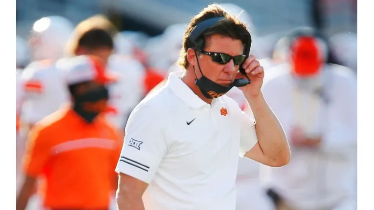 Head coach Mike Gundy of the Oklahoma State Cowboys