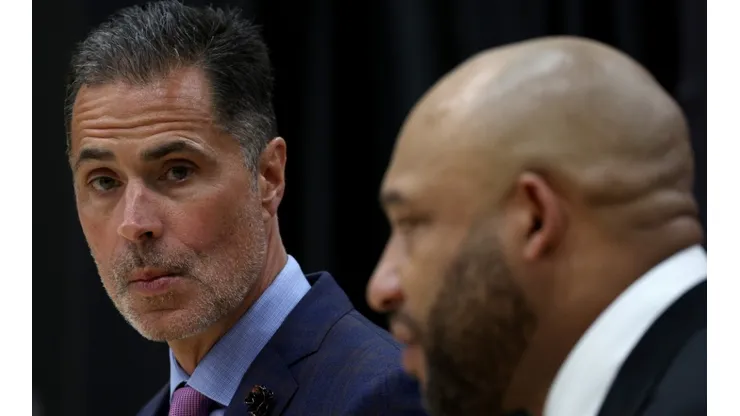 Rob Pelinka and Darvin Ham