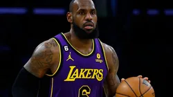 LeBron James of the Los Angeles Lakers