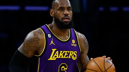 LeBron James of the Los Angeles Lakers