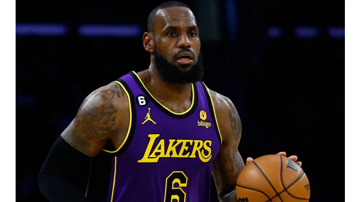 LeBron James of the Los Angeles Lakers