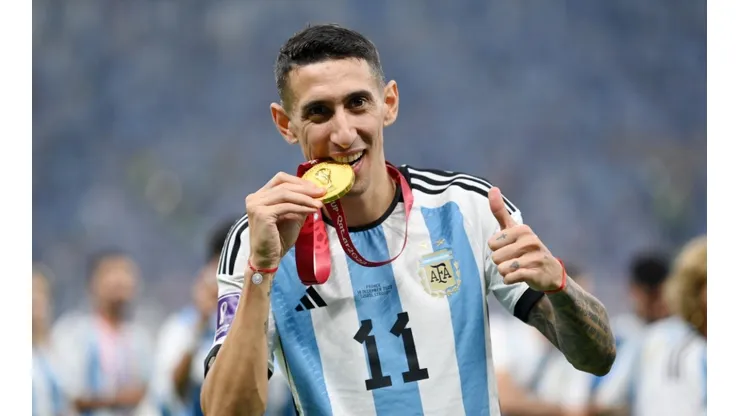 Angel Di Maria after winning the FIFA World Cup at Qatar 2022.