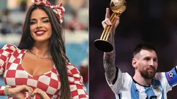 Ivana Knoll (left) and Lionel Messi