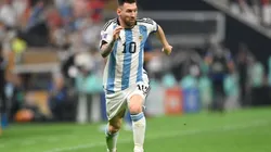 Lionel Messi of Argentina controls the ball during the FIFA World Cup Qatar 2022 Final match