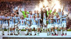 Argentina and Lionel Messi lift the World Cup trophy