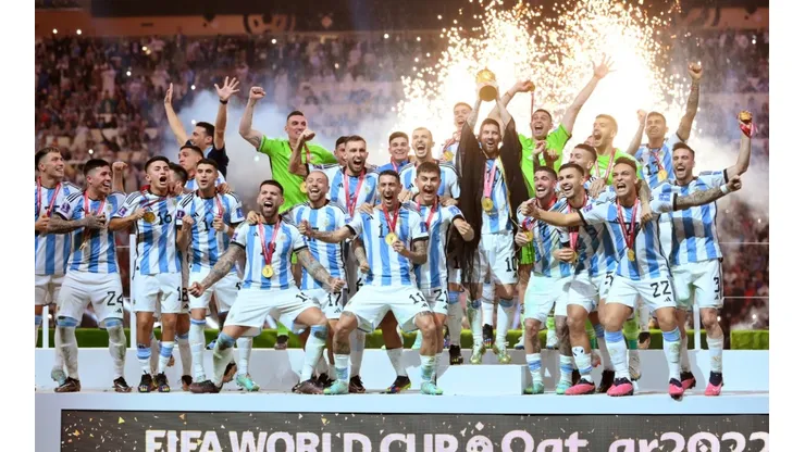 Argentina and Lionel Messi lift the World Cup trophy