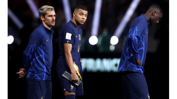 Antoine Griezmann and Kylian Mbappe of France