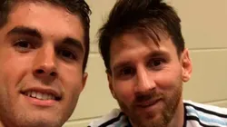 Christian Pulisic and Lionel Messi