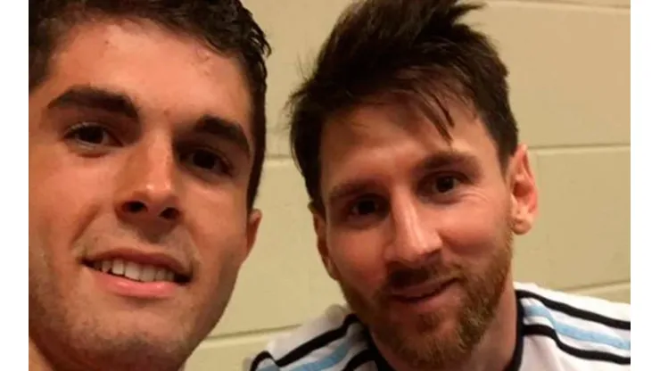 Christian Pulisic and Lionel Messi