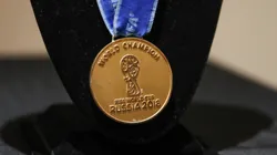 A medal of France's title in Russia that was auctioned