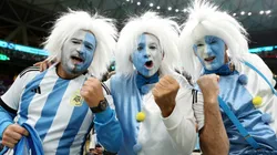 Argentina fans in Qatar.