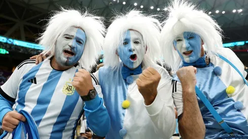 Argentina fans in Qatar.