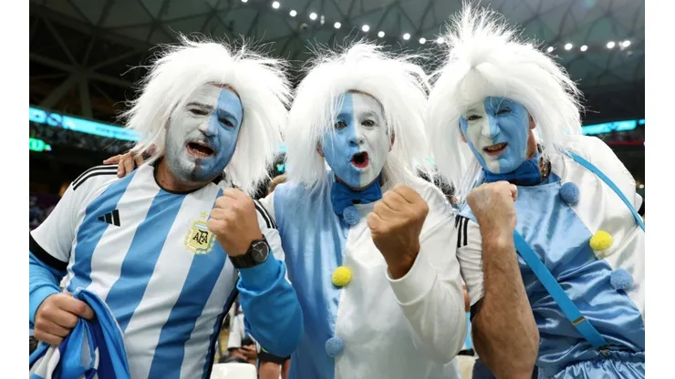 Argentina fans in Qatar.