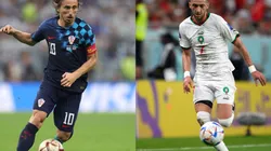 Luka Modric (left) and Hakim Ziyech (right)