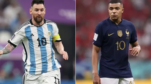Lionel Messi (left) and Kylian Mbappe.