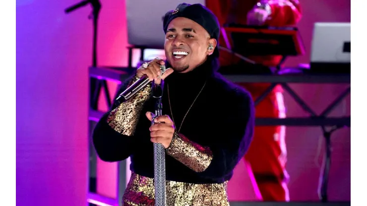 Ozuna performs during the Qatar Fashion United by CR Runway show at Stadium 974 on December 16, 2022 in Doha, Qatar.