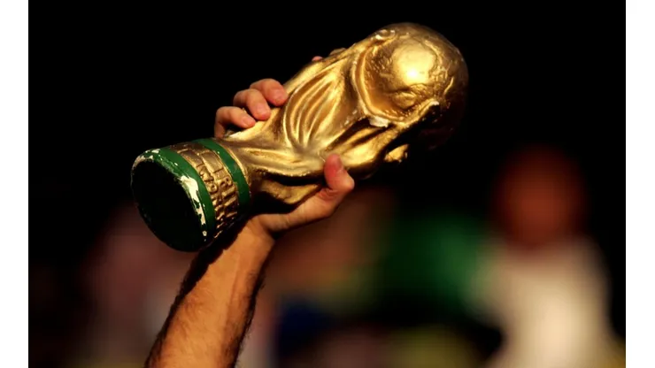 The World Cup trophy