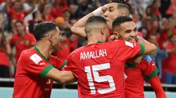 Morocco players celebrate