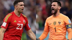 Emiliano Martinez (left / Argentina), Hugo Lloris (right / France) - Qatar 2022