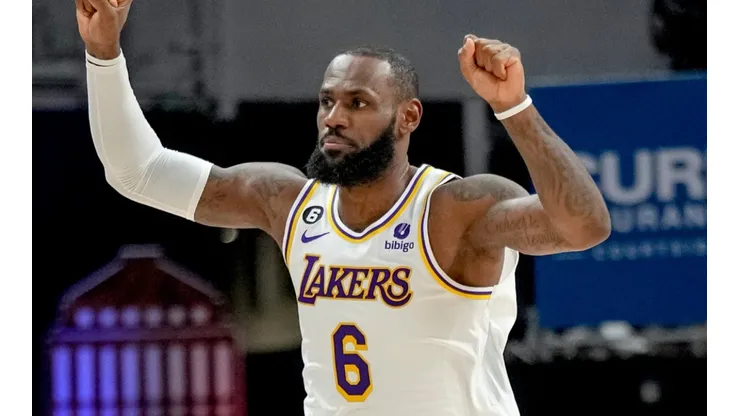 LeBron James of the Los Angeles Lakers