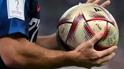 Detail of the adidas ‘Al Hilm’ official match ball