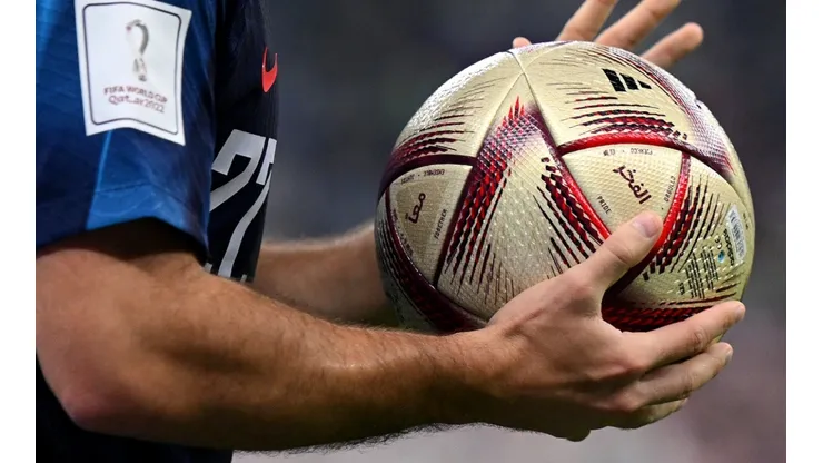 Detail of the adidas ‘Al Hilm’ official match ball