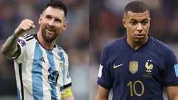 Lionel Messi (left / Argentina), Kylian Mbappe (right / France) - Qatar 2022