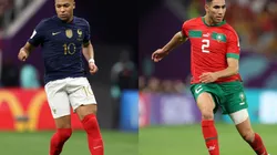 Kylian Mbappe and Achraf Hakimi