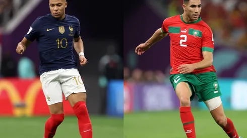 Kylian Mbappe and Achraf Hakimi