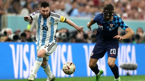 Lionel Messi against Josko Gvardiol of Croatia