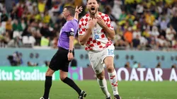 Bruno Petkovic of Croatia celebrates after scoring