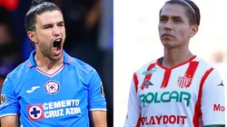 Ignacio Rivero of Cruz Azul and Dieter Villalpando of Necaxa