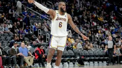 LeBron James of the Los Angeles Lakers