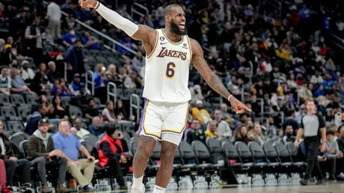 LeBron James of the Los Angeles Lakers