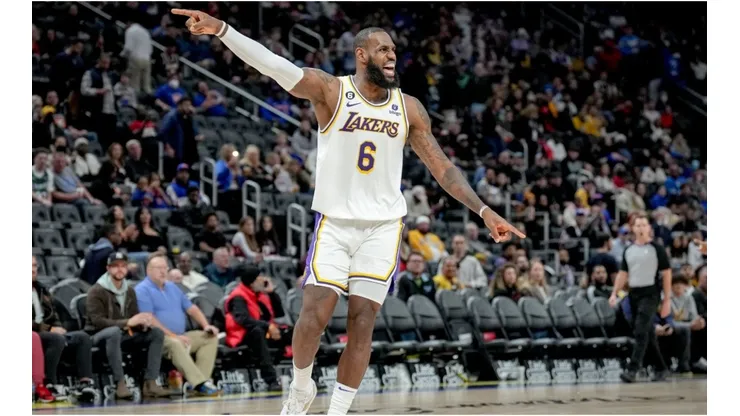 LeBron James of the Los Angeles Lakers