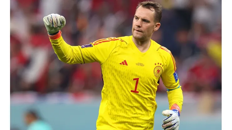 Manuel Neuer with Germany in the Qatar 2022 World Cup