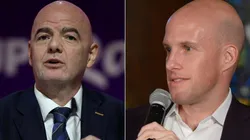 Gianni Infantino and Grant Wahl