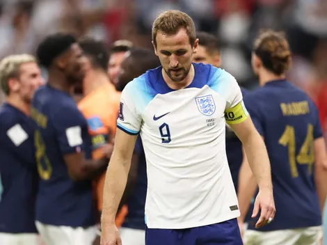 Kylian Mbappe's reaction to Harry Kane's penalty miss that let France beat England