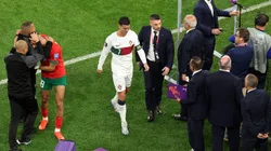 Cristiano Ronaldo of Portugal walks off the pitch after the team's defeat