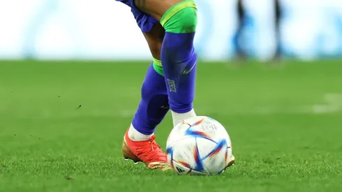 Player in action at the World Cup