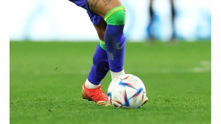 Player in action at the World Cup