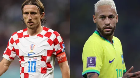 Luka Modric and Neymar Jr