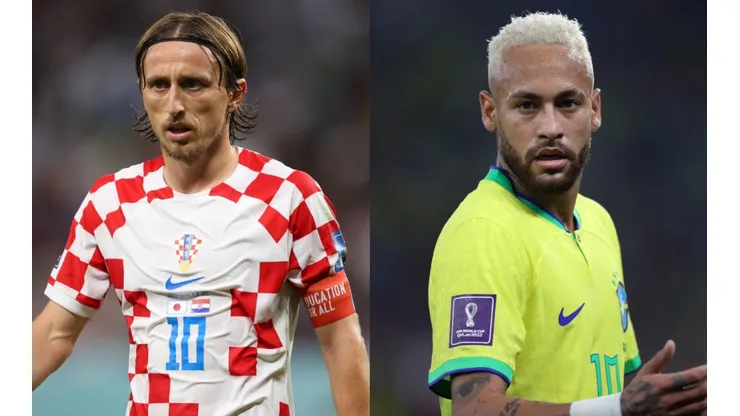 Luka Modric and Neymar Jr