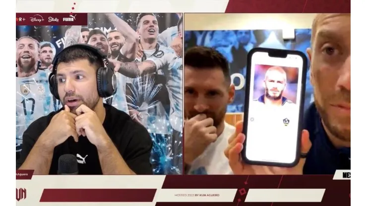 Kun Agüero, Lionel Messi and Papu Gomez