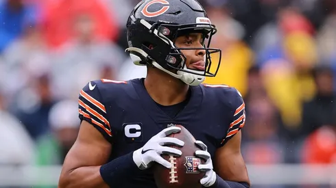 Justin Fields of the eliminated Chicago Bears