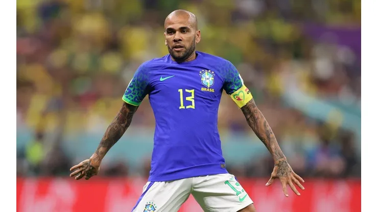 Dani Alves of Brazil during the FIFA World Cup Qatar 2022 Group G match between Cameroon and Brazil