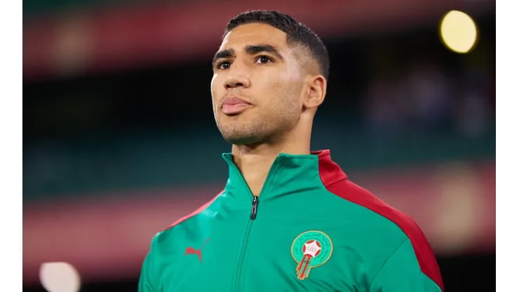 Hakimi of Morocco at the 2022 World Cup (Futbolsites)