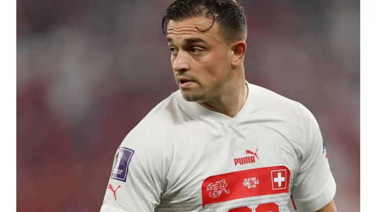 Shaqiri at the 2022 World Cup against Serbia